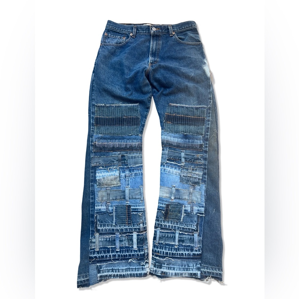 Reconstructed Japanese Inspired Levi 517 Bootcut Jeans